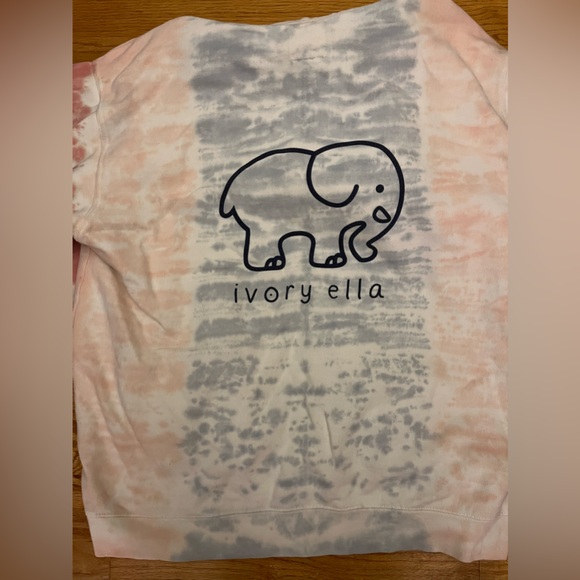 XL tie-dye Ivory Ella Sweatshirt - Picture 8 of 12